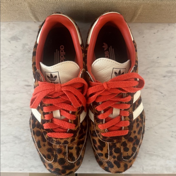 Adidas Samba OG leopard cheetah animal-print striped trainers- size M4/W5 - Picture 5 of 10